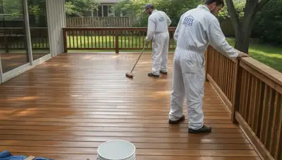 Redmond, WA deck painting service with protective coatings for Pacific Northwest weather
