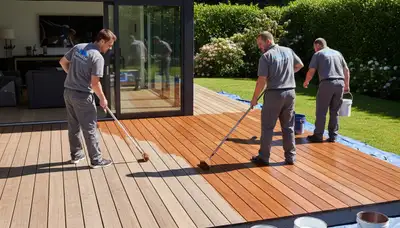 Deck painting service in Redmond, WA for durable wood protection in wet Pacific Northwest weather