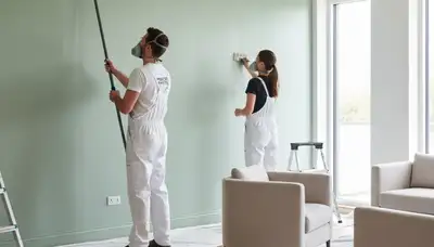 Interior house painting in Redmond, WA by Redmond Paint Pros for clean, lasting wall finishes