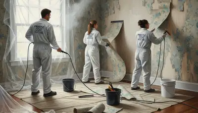 Wallpaper removal service in Redmond, WA for clean walls ready for painting